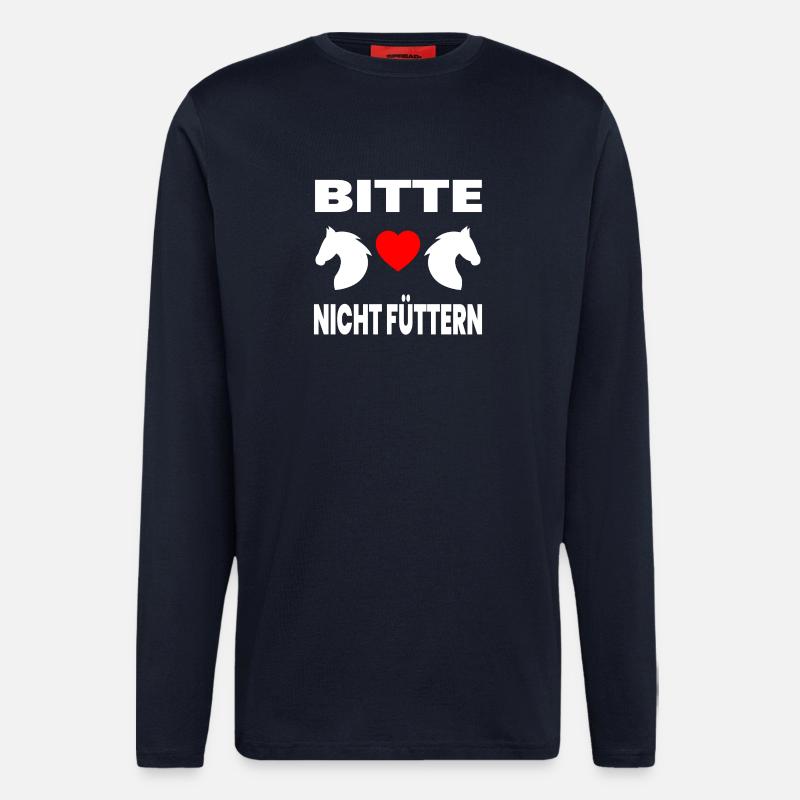 Pferde - Langarmshirt - made by SPREAD  - DARK NAVY
