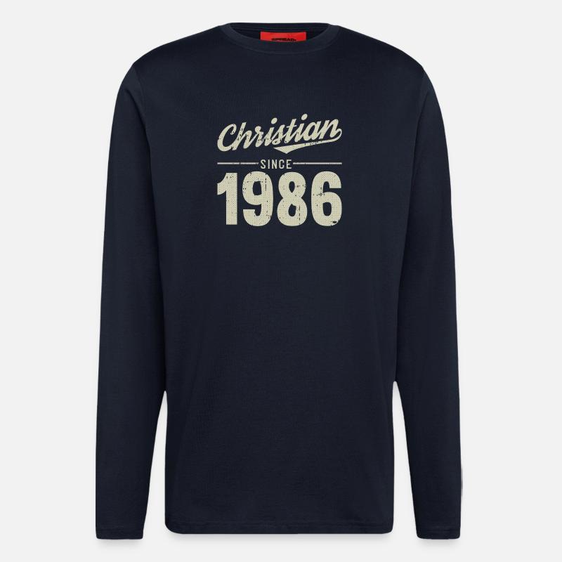 Christlicher Stil seit 1986 - Langarmshirt - made by SPREAD  - DARK NAVY