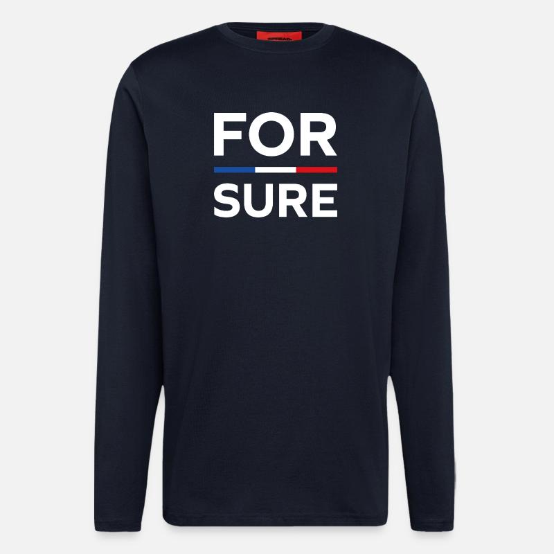 macron Ganz sicher - Langarmshirt - made by SPREAD  - DARK NAVY