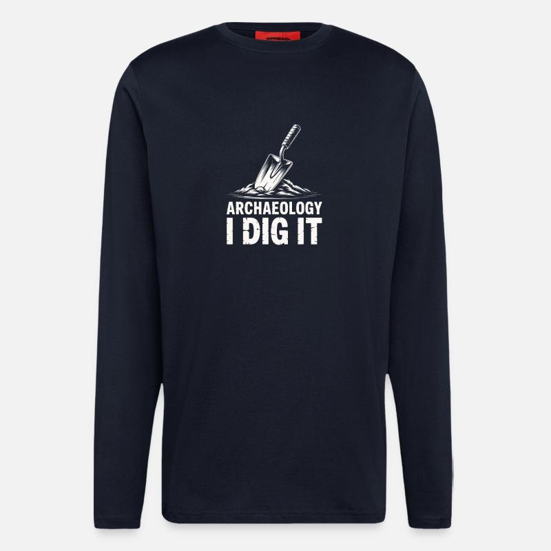 Archaeology I Dig It - Longsleeve - made by SPREAD  - DARK NAVY