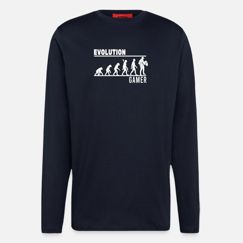 evolution gamer - Langarmshirt - made by SPREAD  - DARK NAVY