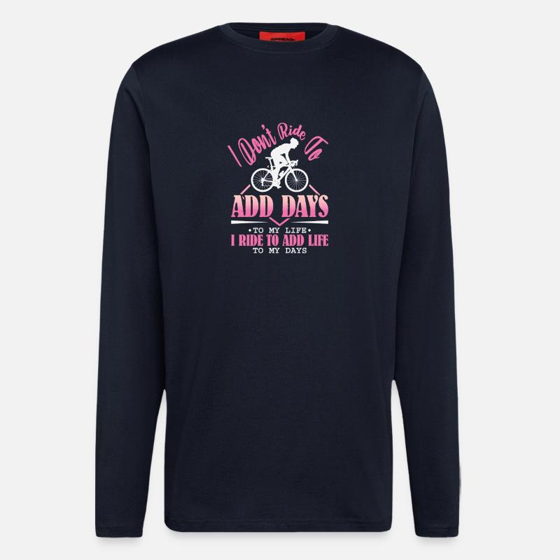 Vélo de route Cyclisme Vélo Cyclisme - Manches longues bio décontracté fabriqué en UE - DARK NAVY