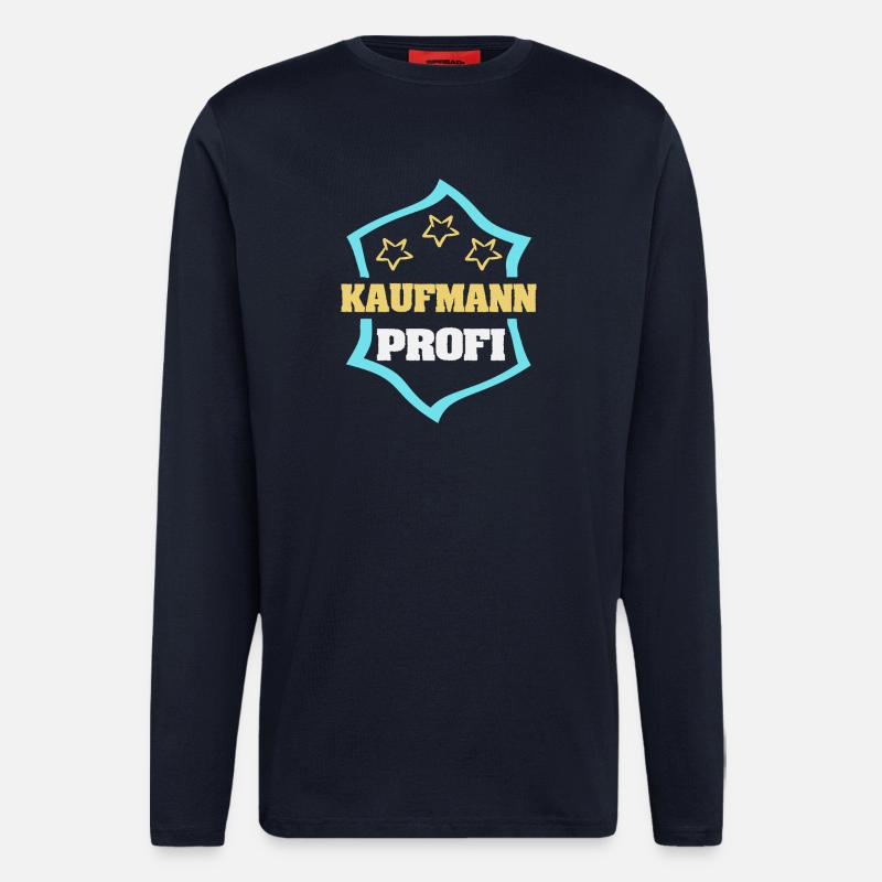 Arbeit Kaufmann - Langarmshirt - made by SPREAD  - DARK NAVY