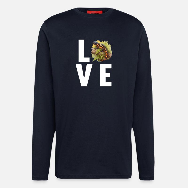 Feuersalamander Salamander - Langarmshirt - made by SPREAD  - DARK NAVY