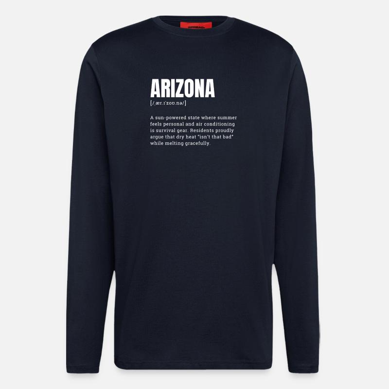 Arizona Solar Power Graph - Longsleeve - made by SPREAD  - DARK NAVY