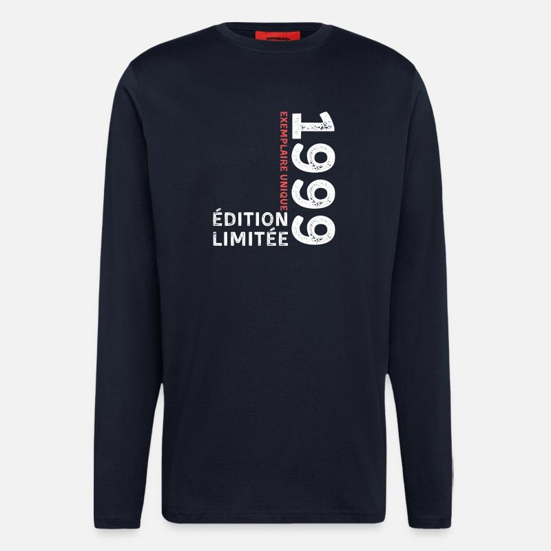 Typografischer Stil von 1999 - Langarmshirt - made by SPREAD  - DARK NAVY