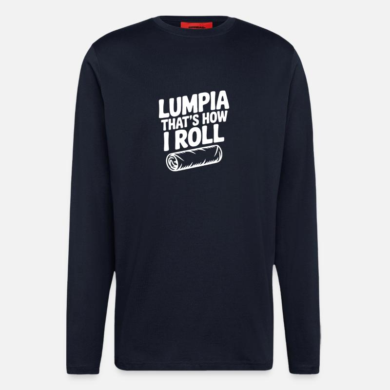 Lumpia So rolle ich - Langarmshirt - made by SPREAD  - DARK NAVY