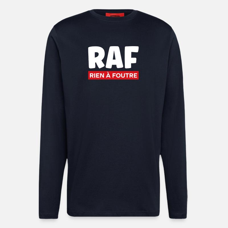 I don't give a damn - Longsleeve - made by SPREAD  - DARK NAVY