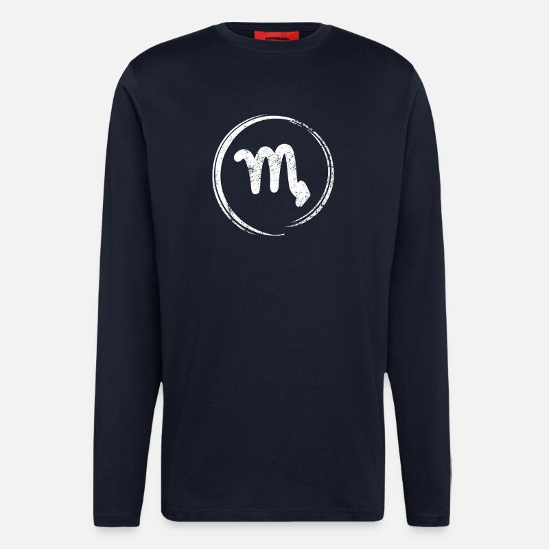 Skorpion-Sternzeichen des Horoskops - Langarmshirt - made by SPREAD  - DARK NAVY
