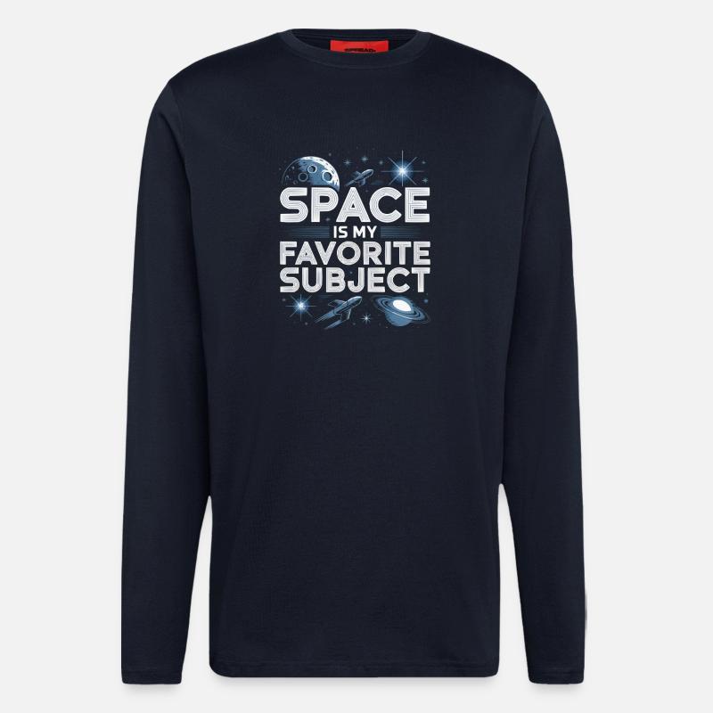 Astronomer Galaxy Outerspace Universe Astronomy - Longsleeve - made by SPREAD - DARK NAVY