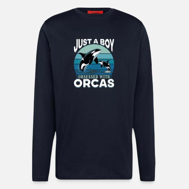 Funny Orca - Langarmshirt - made by SPREAD - DARK NAVY