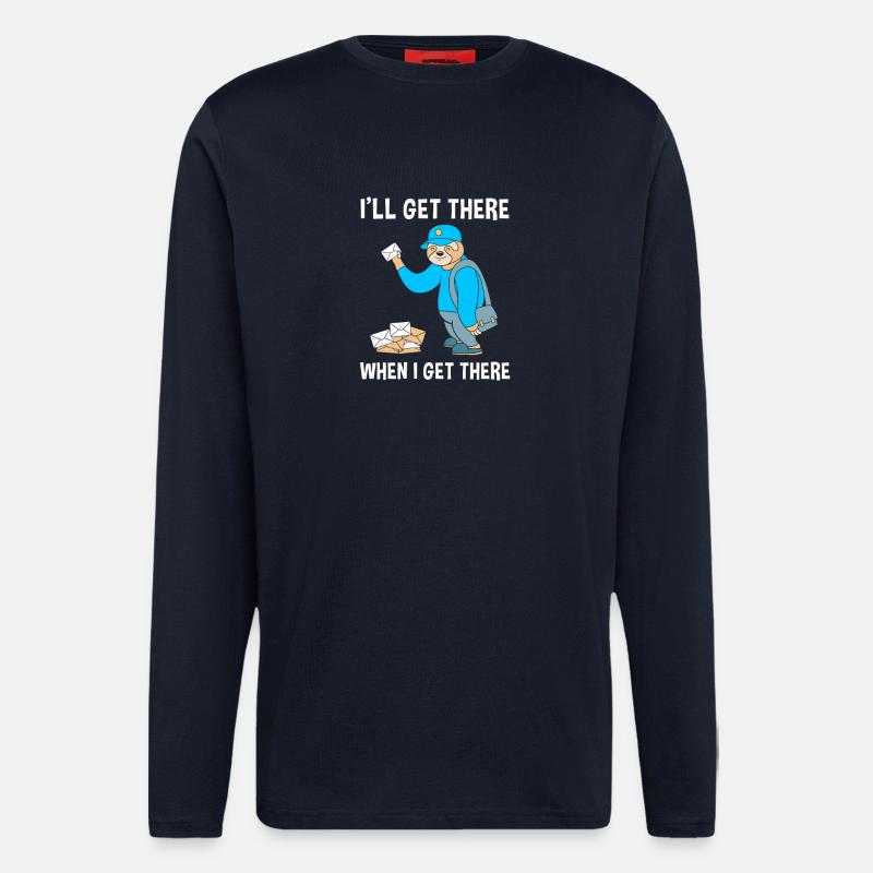 Post Poststempel Postbote - Langarmshirt - made by SPREAD - DARK NAVY