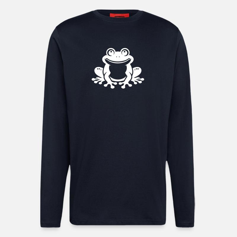 Toad Comic Frog - Longsleeve - made by SPREAD  - DARK NAVY