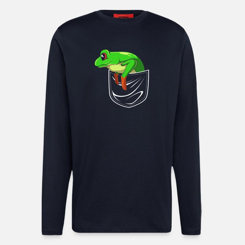 Frosch Laubfrosch - Langarmshirt - made by SPREAD - DARK NAVY