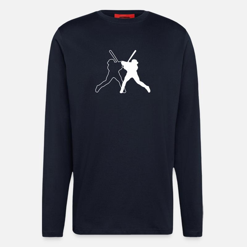 Baseball Ball Logo - Longsleeve - made by SPREAD  - DARK NAVY