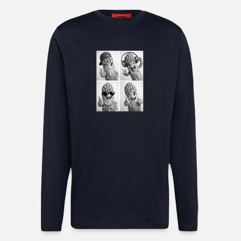 Asparagus - Langarmshirt - made by SPREAD  - DARK NAVY