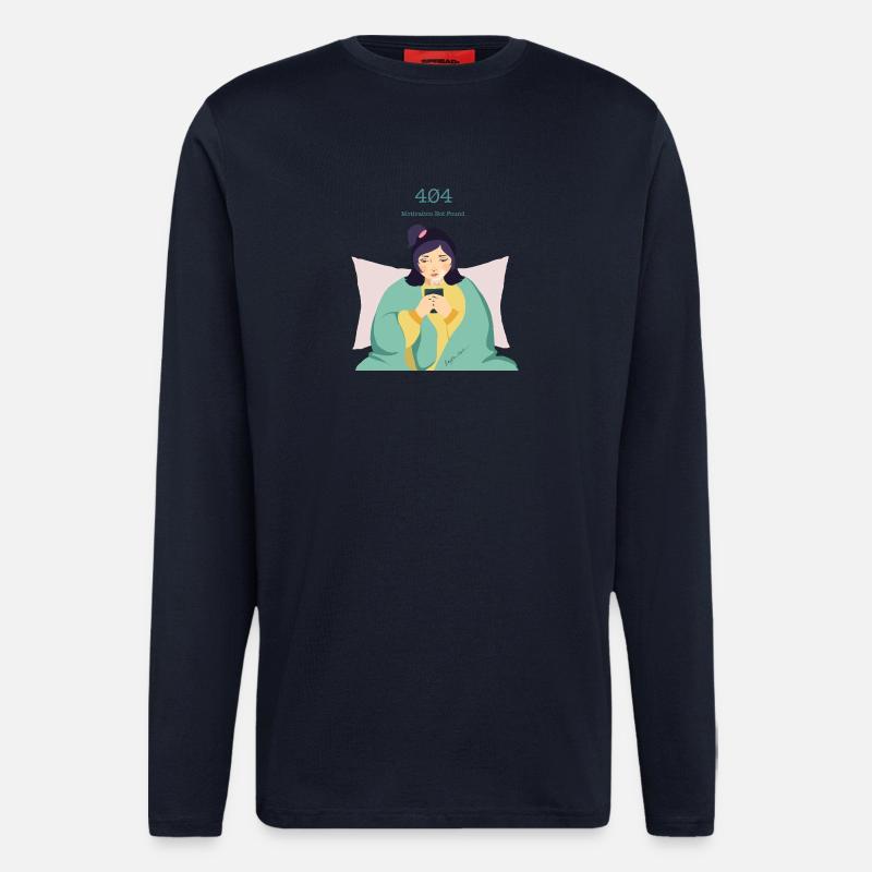 404 Motivation Missing - Longsleeve - made by SPREAD  - DARK NAVY