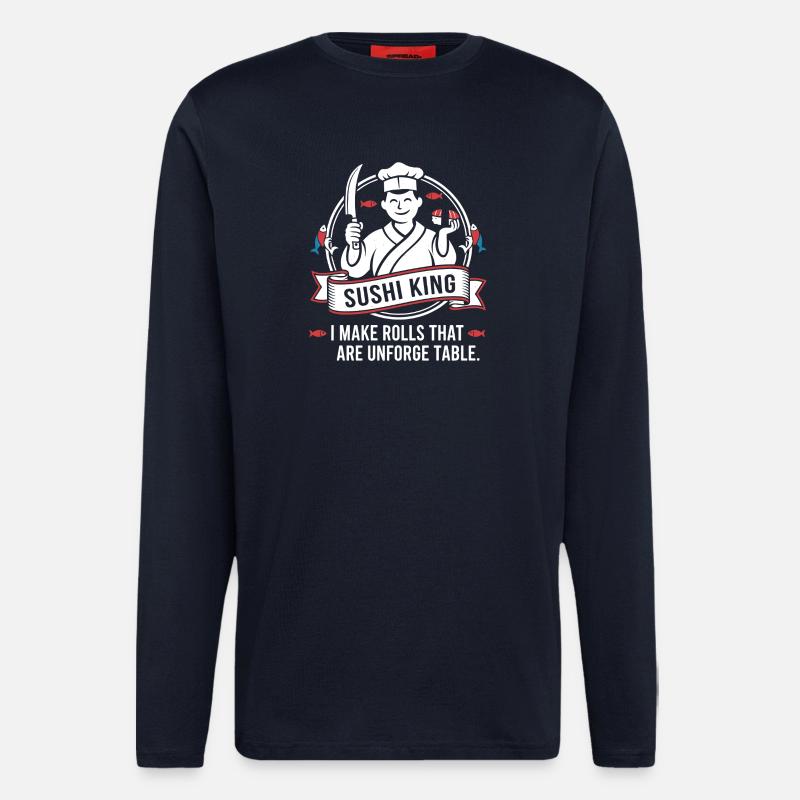Sushi King: Unforgettable Rolls - Longsleeve - made by SPREAD - DARK NAVY