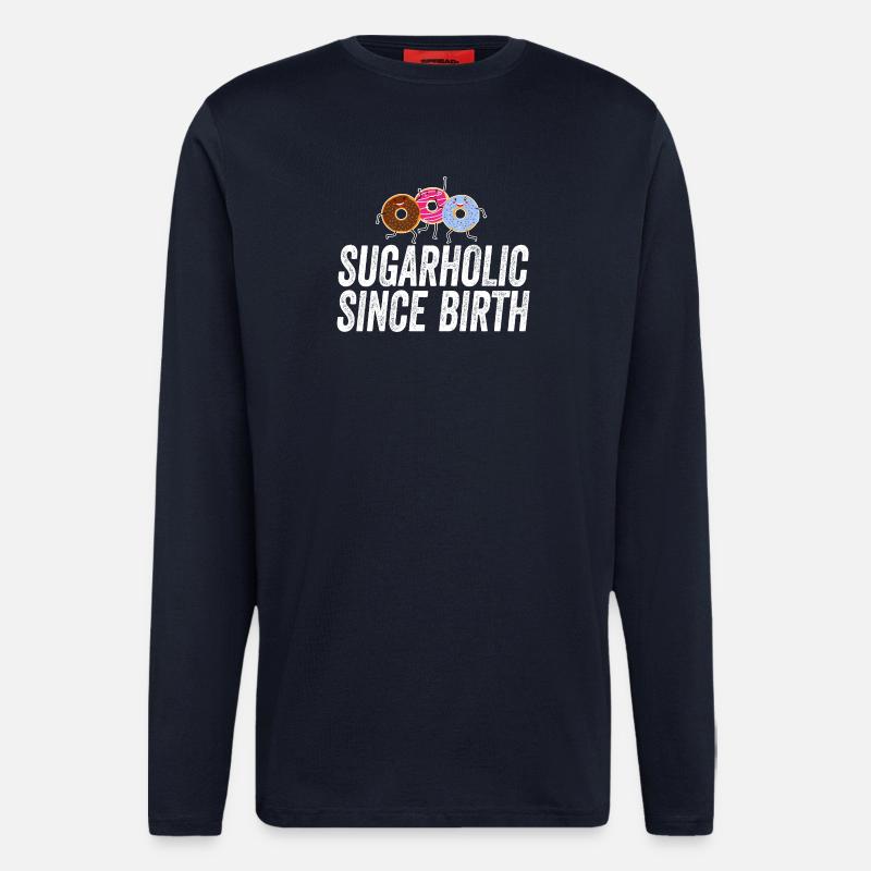 Sugarholic Donuts Since Birth - Longsleeve - made by SPREAD  - DARK NAVY
