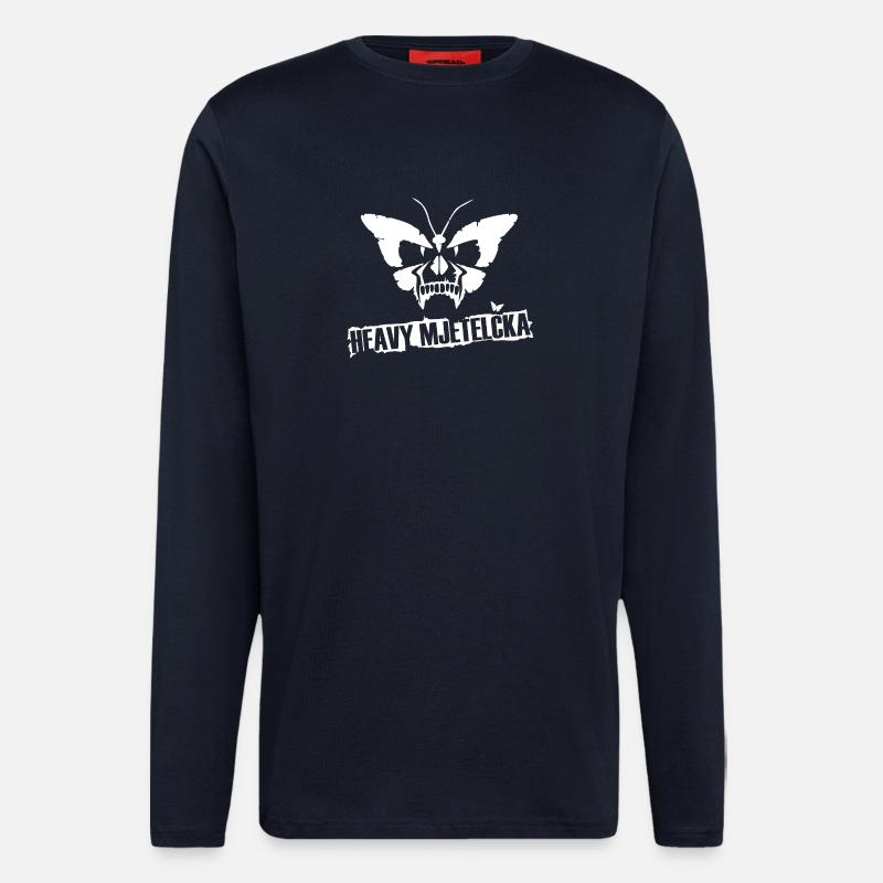 HEAVY MJETELČKA - Langarmshirt - made by SPREAD  - DARK NAVY