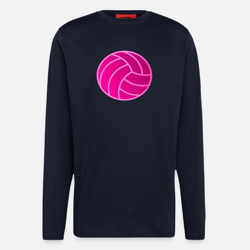 Pinker Volleyball - Langarmshirt - made by SPREAD  - DARK NAVY