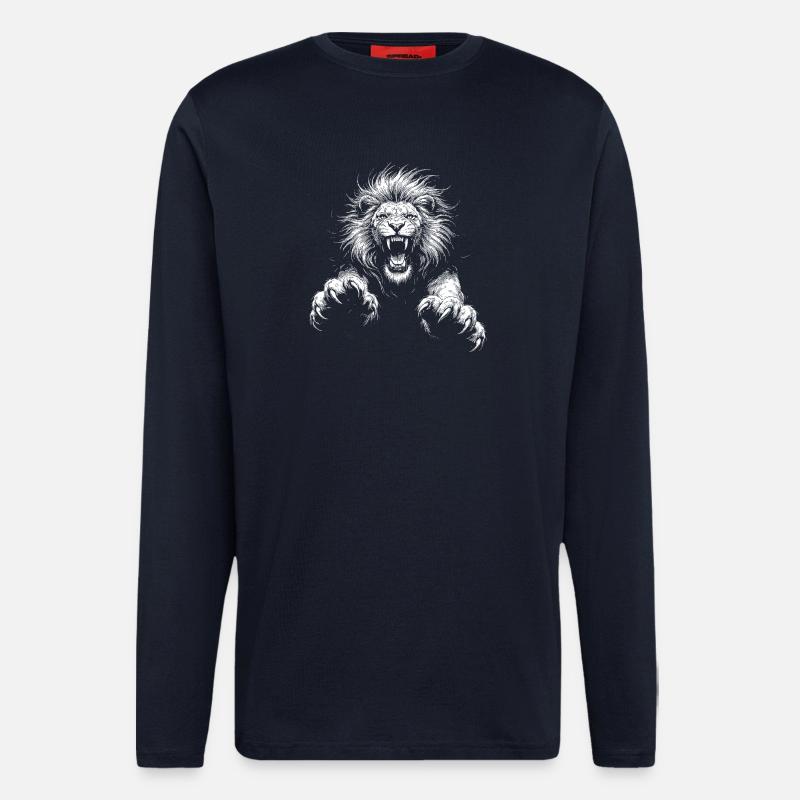 Löwe - Langarmshirt - made by SPREAD - DARK NAVY