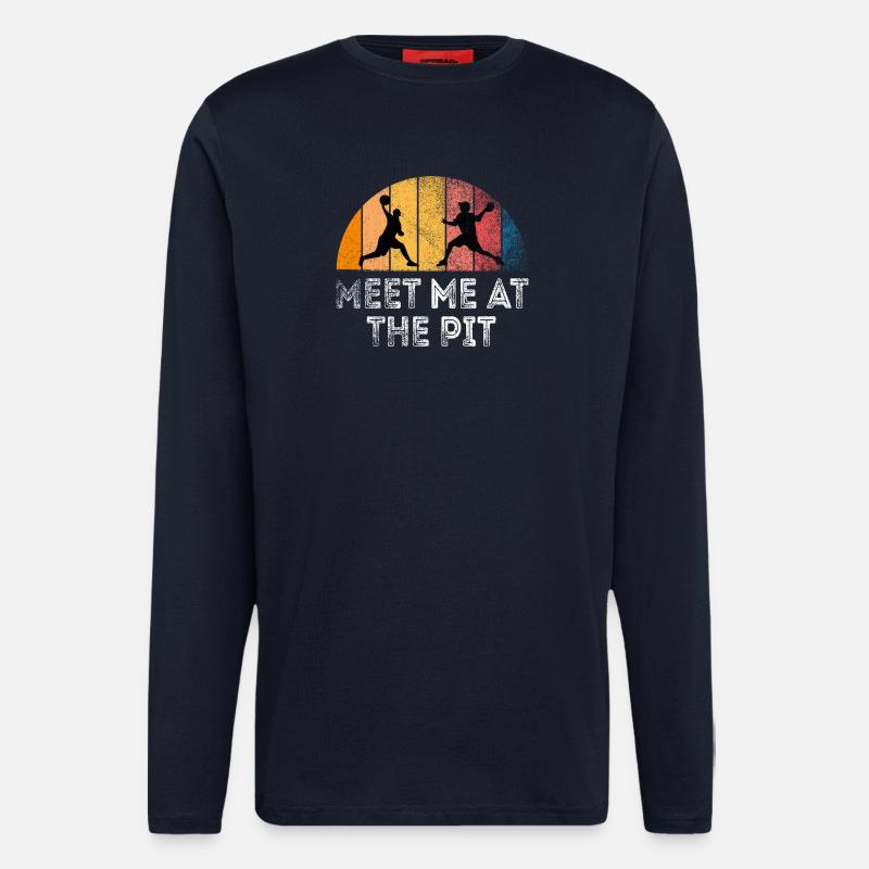 Triff mich in der Grube - Langarmshirt - made by SPREAD - DARK NAVY
