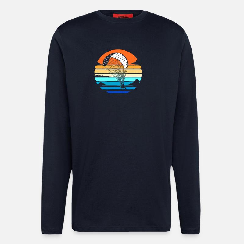 Paragliding Skydive - Langarmshirt - made by SPREAD  - DARK NAVY