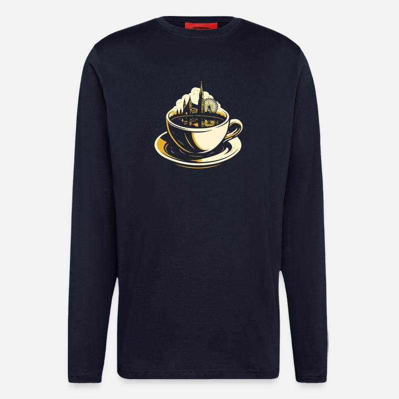 Vienna in a Cup - Langarmshirt - made by SPREAD  - DARK NAVY