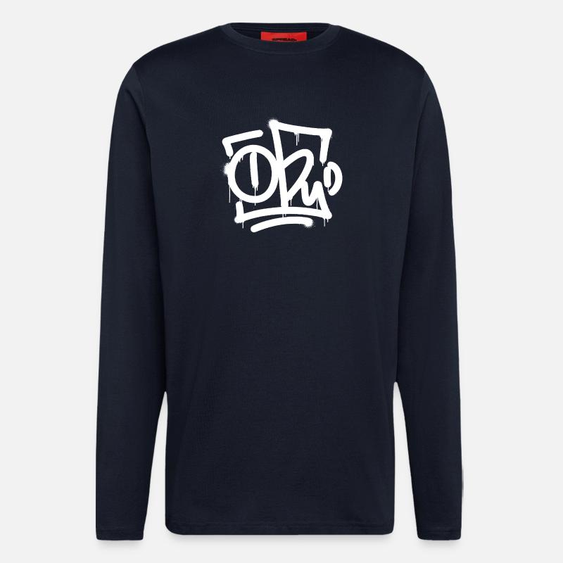 TOBY Graffiti Splash - Longsleeve - made by SPREAD  - DARK NAVY