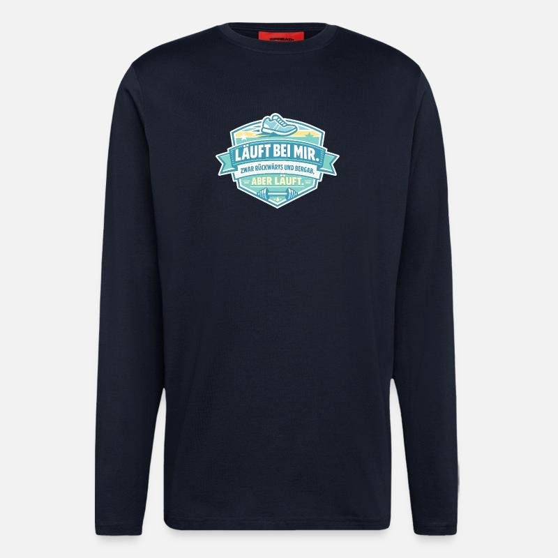 Runs backwards for me - Longsleeve - made by SPREAD - DARK NAVY