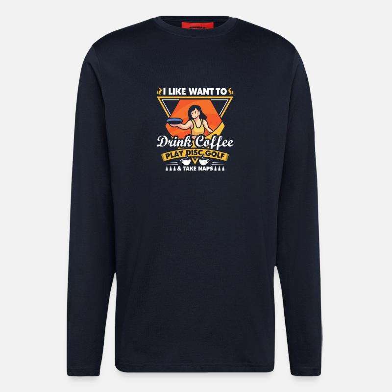 Disc Golf Gifts Disc Golf - Longsleeve - made by SPREAD  - DARK NAVY