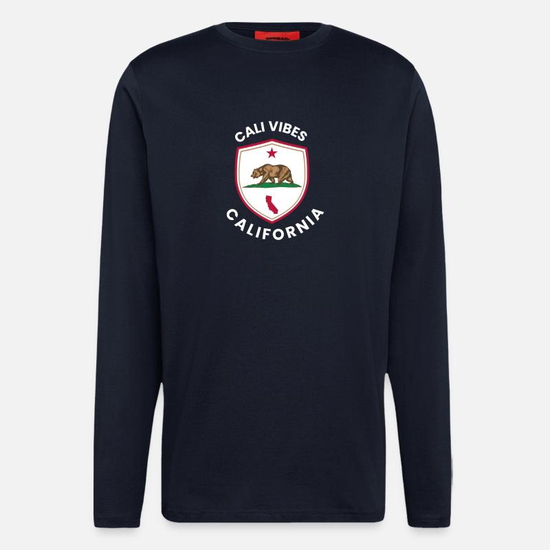 Cali Vibes California Shield - Longsleeve - made by SPREAD - DARK NAVY