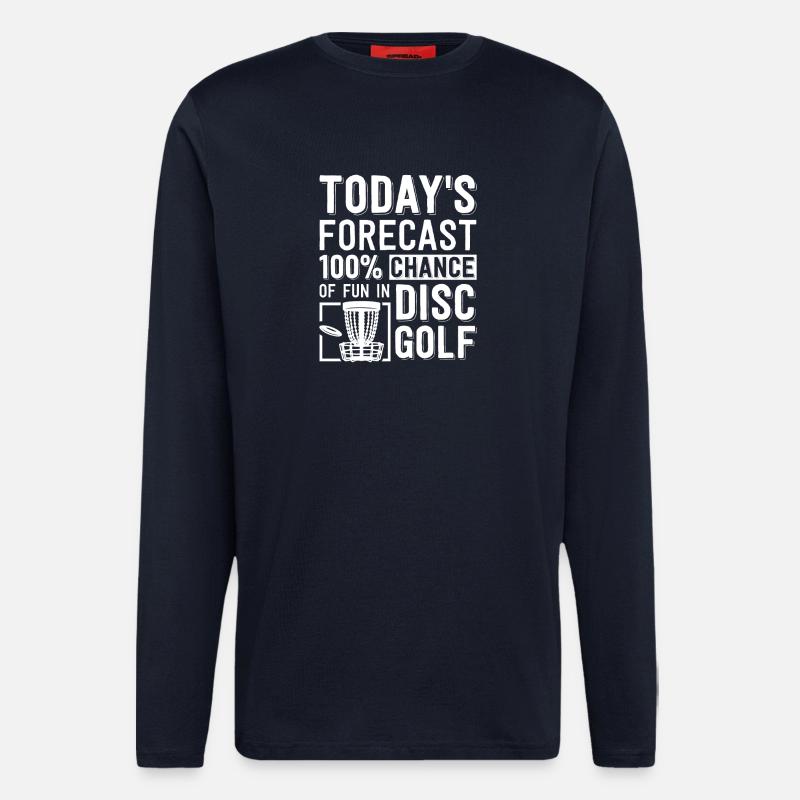 Disc Golf Geschenke Discgolf - Langarmshirt - made by SPREAD  - DARK NAVY