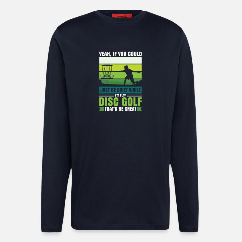 Disc Golf Geschenke Discgolf - Langarmshirt - made by SPREAD  - DARK NAVY
