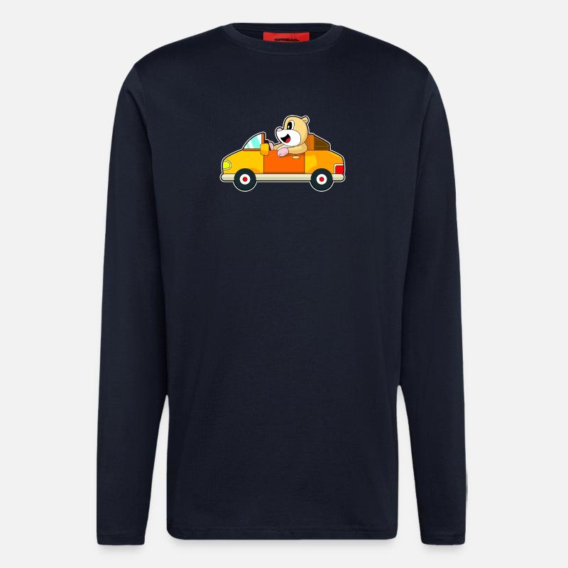 Hamster Auto - Langarmshirt - made by SPREAD  - DARK NAVY