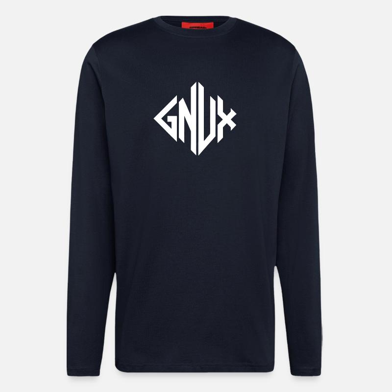 Gnux Monogram Geometry - Longsleeve - made by SPREAD  - DARK NAVY