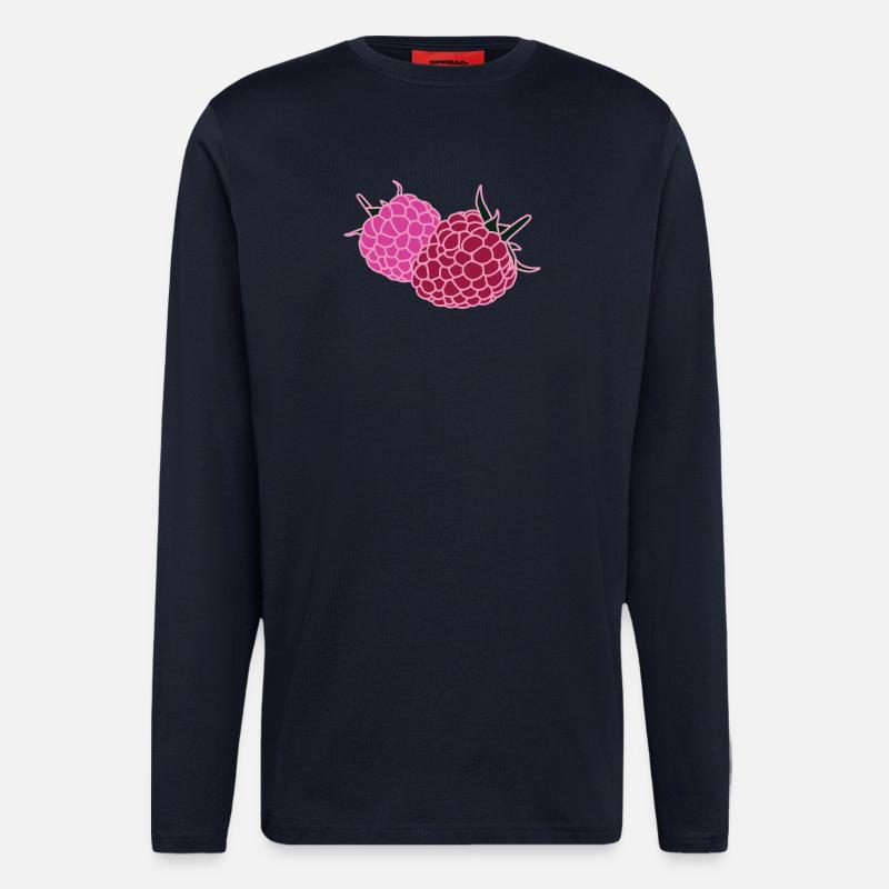 Raspberry Duo Pop Art - Longsleeve - made by SPREAD  - DARK NAVY