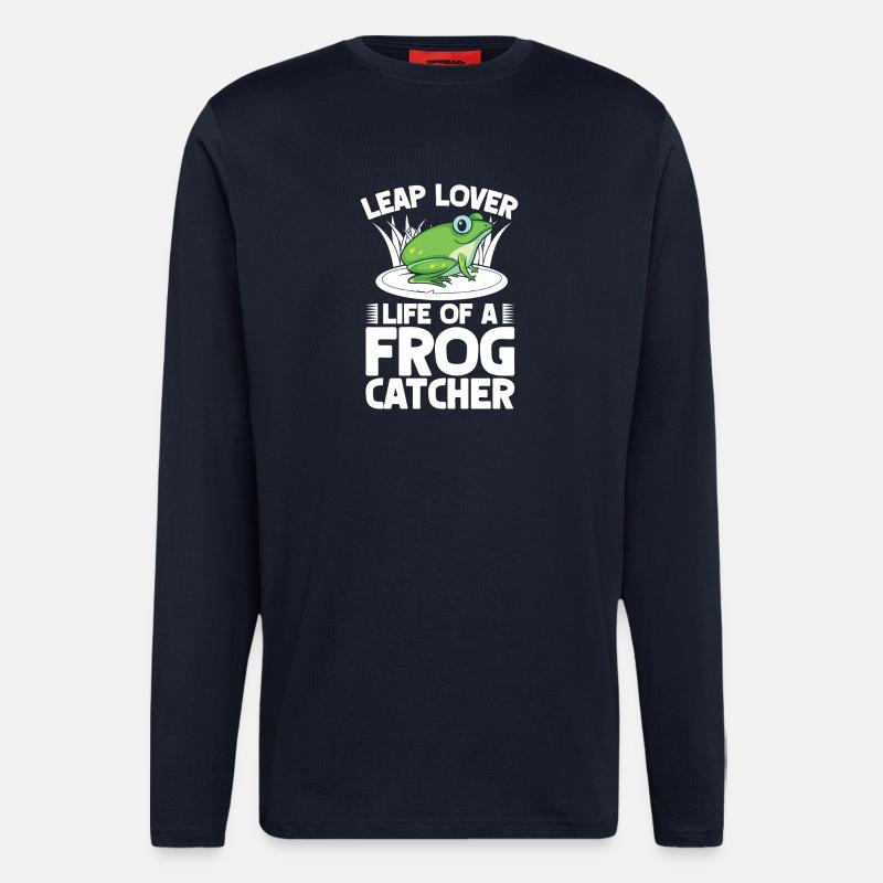 Frog Catcher Leap Lover Frog - Longsleeve - made by SPREAD  - DARK NAVY