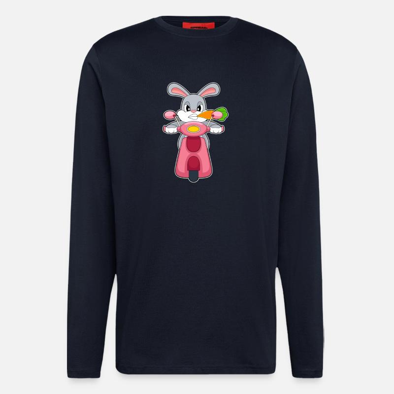 Hase Motorroller - Langarmshirt - made by SPREAD  - DARK NAVY