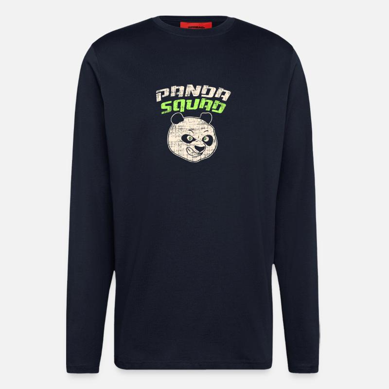Panda Squad Shirt - Longsleeve - made by SPREAD  - DARK NAVY