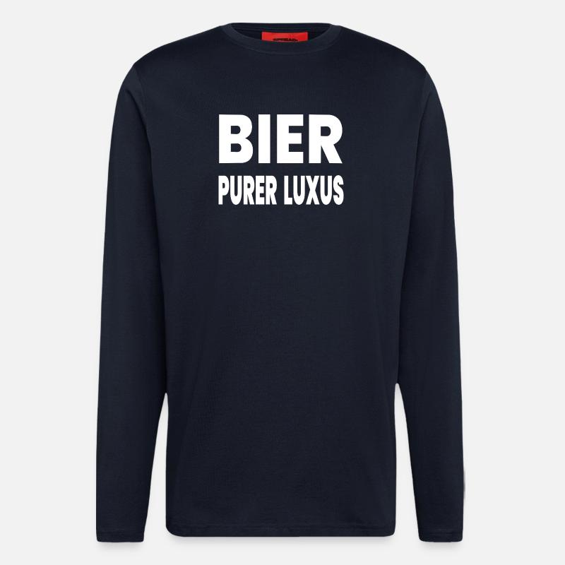 Bier - Langarmshirt - made by SPREAD  - DARK NAVY