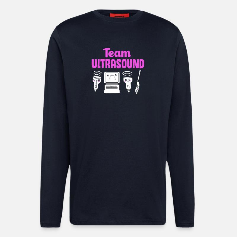 Ultraschall Techniker Ultraschalltechniker - Langarmshirt - made by SPREAD  - DARK NAVY