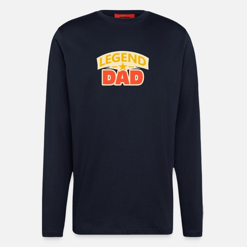 Legend dad – Funny Father Design - Longsleeve - made by SPREAD  - DARK NAVY