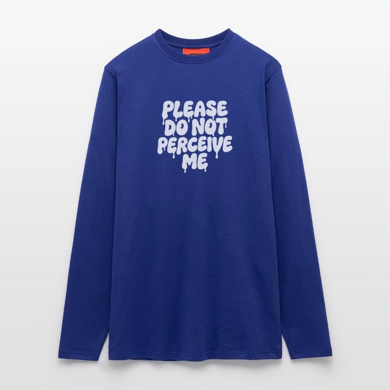 Please Do Not Perceive Me Introvert Spruch Langarmshirt - made by SPREAD 