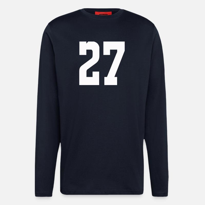 Numerals 27 Contrast Design - Longsleeve - made by SPREAD  - DARK NAVY
