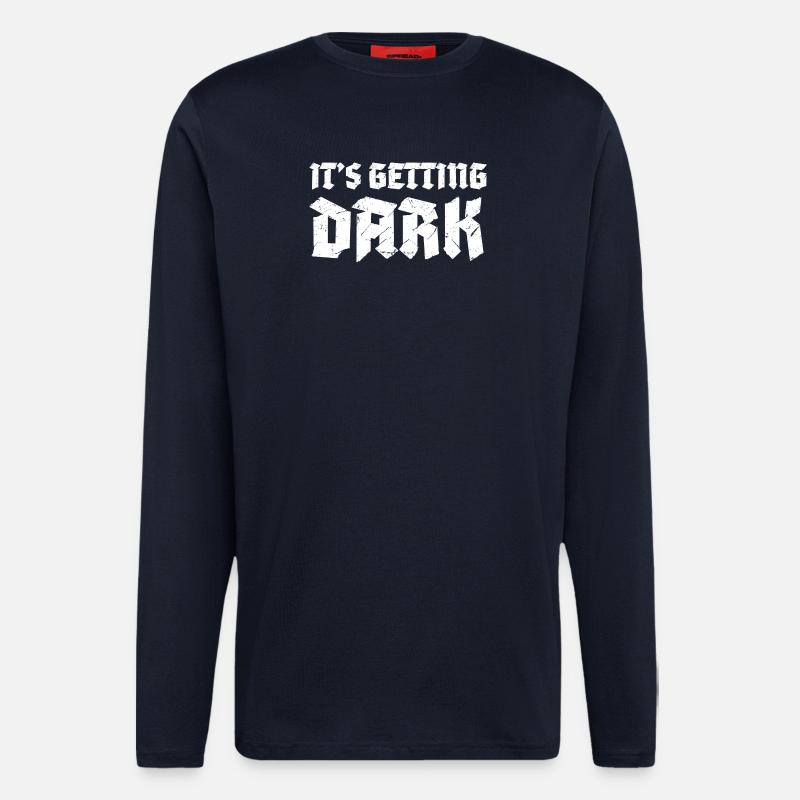 Es bekommt dunkles Graffiti-Typografiedesign - Langarmshirt - made by SPREAD  - DARK NAVY