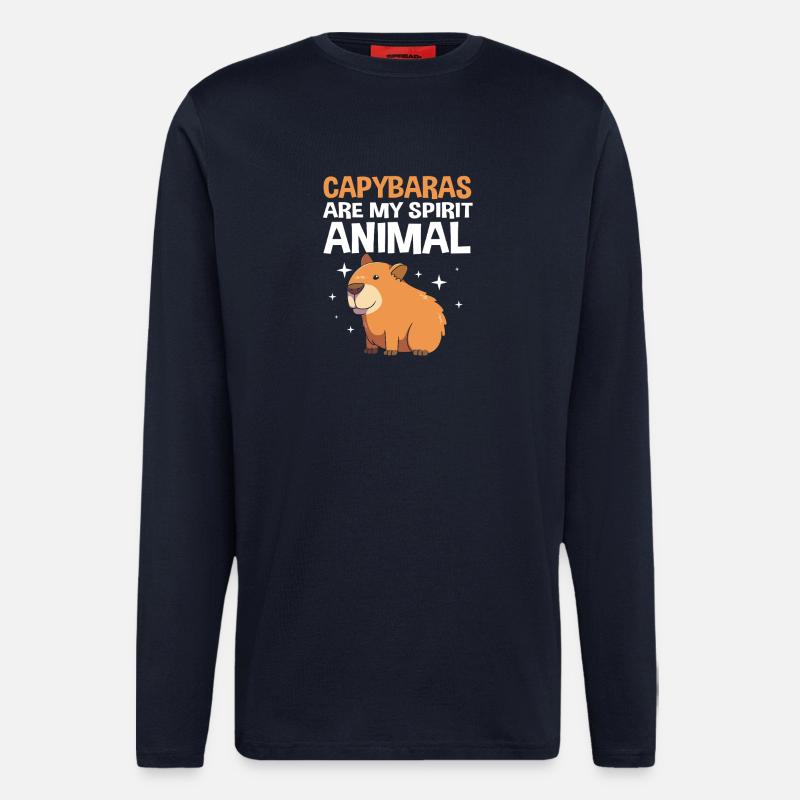 Capybara Capibara - Langarmshirt - made by SPREAD  - DARK NAVY