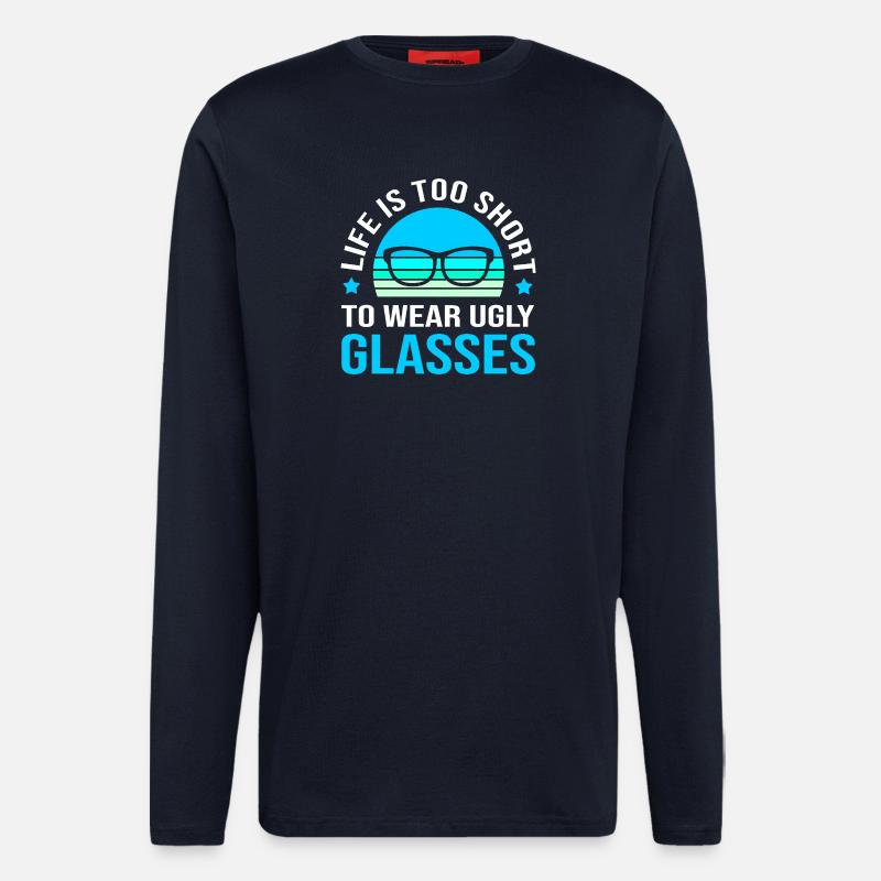 Optiker Augenarzt Optik - Langarmshirt - made by SPREAD - DARK NAVY
