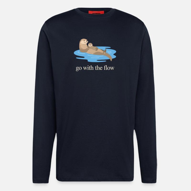 Nimm das Flow Otter Duo - Langarmshirt - made by SPREAD  - DARK NAVY